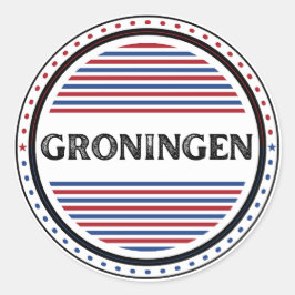 フローニンゲン市プライドエンブレム - オランダのアイデンティティ ラウンドシール