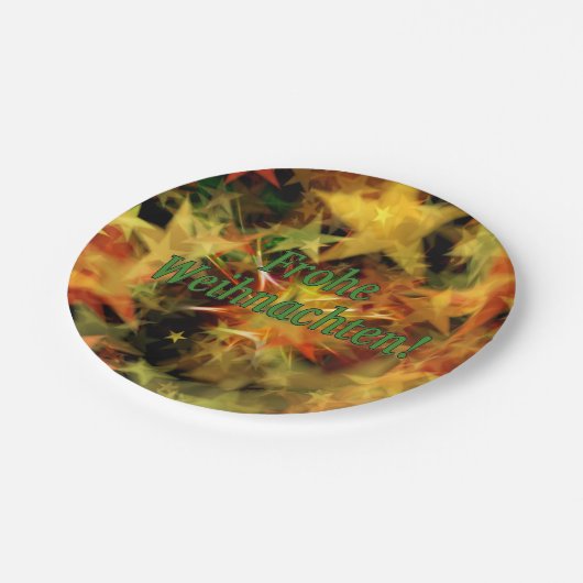 フローハ・ワイハンチテン！メリークリスマスドイツ語gf ペーパープレート (アングル)