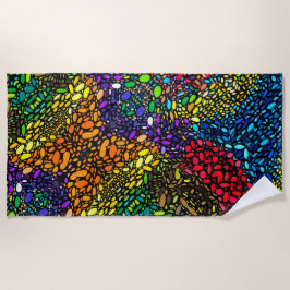 フロービーチタオル ビーチタオル