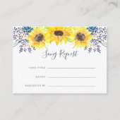 フローフィールドソングリクエストカード エンクロージャーカード (正面)