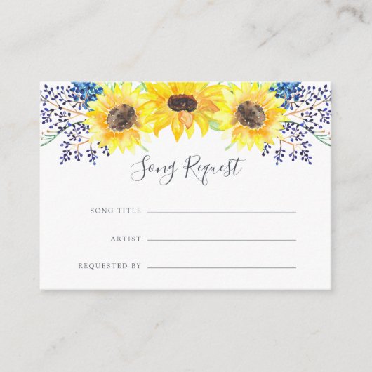 フローフィールドソングリクエストカード エンクロージャーカード (正面)