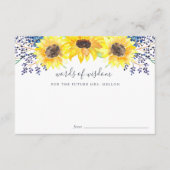 フローフィールドブライダルシャワーアドバイスカード アドバイスカード (正面)