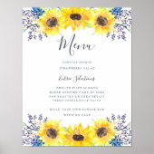 フローフィールドメニュー記号 ポスター (正面)