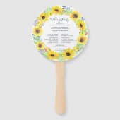 フローフィールドリース結婚式 プログラム ハンドファン (裏面)