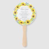 フローフィールドリース結婚式 プログラム ハンドファン (正面)