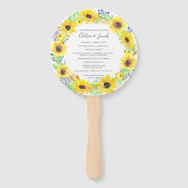 フローフィールドリース結婚式 プログラム ハンドファン