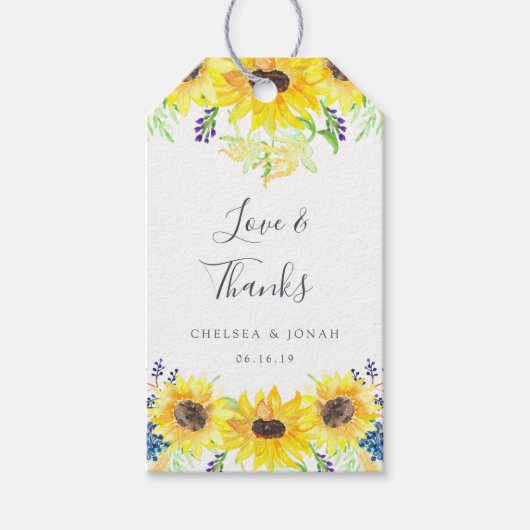 フローフィールド結婚式の引き出物 ギフトタグ (正面)