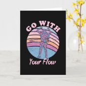 フローフラフープグリーティングカードで移動 カード (黄色い花)