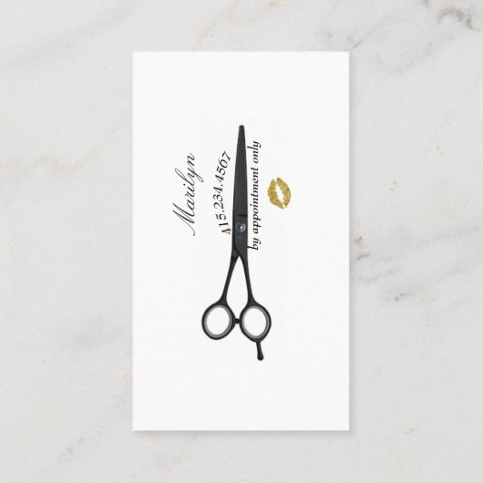 フローヘアシルエットヘアスタイリスト名刺 名刺 (裏面)