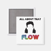 フローホッケーヘアについて マグネット (正面/裏面)