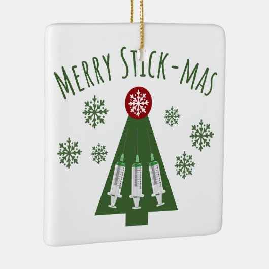 フローボトミストかわいい緑のクリスマスツリー セラミックオーナメント (右)