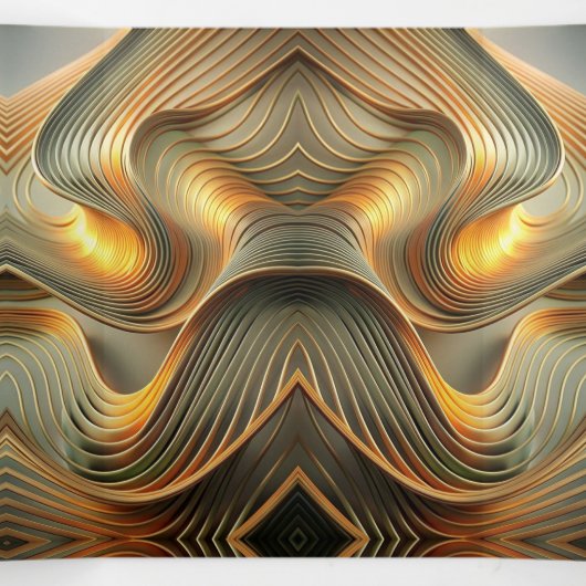 フローモダン金ゴールドスイート16パーティの招待状 三つ折り招待状 (内部中)