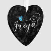 フローヤ国旗のハート、トーネラグ オーナメント (正面)