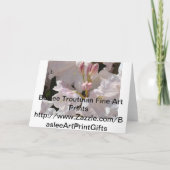 フローラあいさつ空白のカード内カスタマイズ文字 カード (裏面)