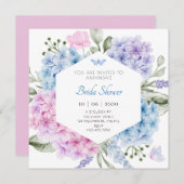 フローラあじさいブライダルシャワー招待 招待状 (正面/裏面)