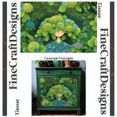 フローラあじさい帽子おもしろいガーデンデコペ離れ146 薄葉紙