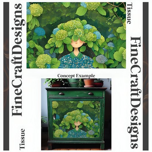 フローラあじさい帽子おもしろいガーデンデコペ離れ146 薄葉紙