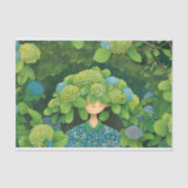 フローラあじさい帽子おもしろいガーデンデコペ離れ146 薄葉紙 (正面)