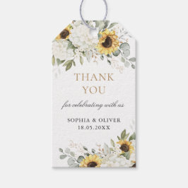 フローラあじさい結婚ひまわりの花 ギフトタグ