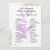 フローラあなたの電話ブランチパーティーゲームの内容 招待状 (正面/裏面)