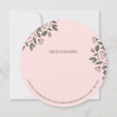 フローラありがとうお知らせカード カード (裏面)