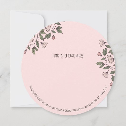 フローラありがとうお知らせカード カード (裏面)