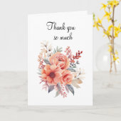 フローラありがとうございました折り畳まれたグリーティングカード カード (黄色い花)