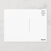 フローラありがとうダマスクブラック&ホワイト結婚- s ポストカード (裏面)