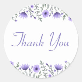 フローラありがとう紫結婚の花 ラウンドシール