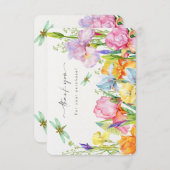 フローラありがとう購入カード。 サンキューカード (正面/裏面)