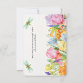 フローラありがとう購入カード。 サンキューカード (裏面)