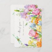 フローラありがとう購入カード。 サンキューカード (正面/裏面)