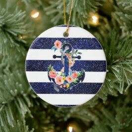 フローラいかりの背ストライプの景 セラミックオーナメント