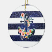フローラいかりの背ストライプの景 セラミックオーナメント (左)