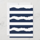 フローラいかりネイビーサマーブライダルシャワー招待 招待状 (裏面)