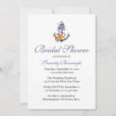 フローラいかりパープルビーチ航海のブライダルシャワー 招待状 (正面)