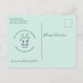 フローラいかりリボン航海のバナー日付の保存 案内ポストカード (裏面)