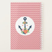 フローラいかり航海のフェイスネイビー&コーラルシェブロン プランナー手帳 (裏面)