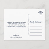 フローラいかり |ネイビーサマーありがとう ポストカード (裏面)