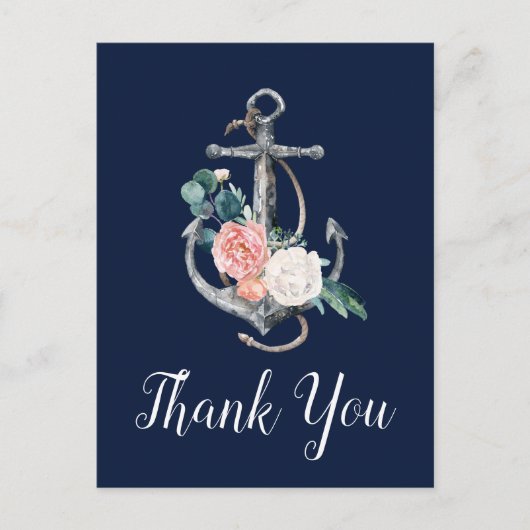 フローラいかり |ネイビーサマーありがとう ポストカード (正面)