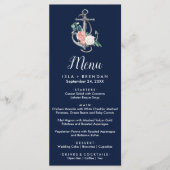 フローラいかり |ネイビーサマーディナーメニューカード メニュー (正面)
