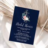 フローラいかり |ネイビーサマーブライダルシャワー 招待状
