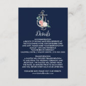 フローラいかり |ネイビー夏の詳細挿入カード エンクロージャーカード (正面)