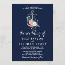 フローラいかり |ネイビー夏結婚の夏