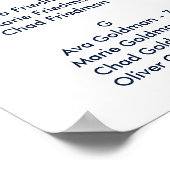 フローラいかり |夏のアルファベットの座席表 ポスター (角)