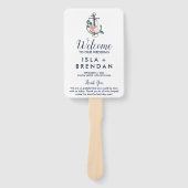 フローラいかり |夏の結婚式 プログラム ハンドファン (正面)