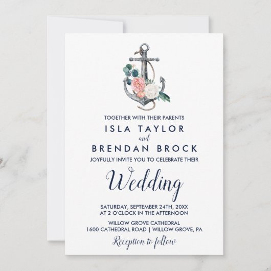 フローラいかり |夏結婚の 招待状 (正面)