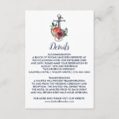 フローラいかり |秋の結婚詳細挿入カード エンクロージャーカード (正面)