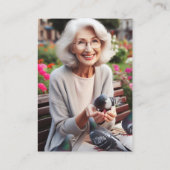 フローラいつも葬式祈りの言葉カード 名刺 (裏面)