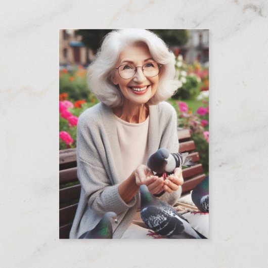 フローラいつも葬式祈りの言葉カード 名刺 (裏面)